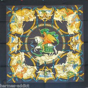 Authentic Hermès Paris “CAVALIERS DES NUAGES” Scarf (new/unused without box)